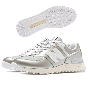 �y���f�B�[�X�z�j���[�o�����X new balance�S���t�V���[�Y �X�p�C�N���XGolf 574 v4 �V���o�[/�z���C�gSILVER METALLIC with WHITE WG574C4