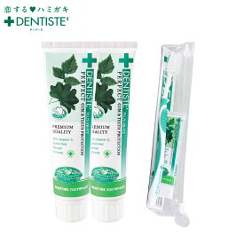 お買い得 デンティスチューブタイプ 100g×2本+トラベルセット×1個 口臭 歯磨き粉 おすすめ 人気 口臭ケア 歯みがき粉 はみがきこ オーラルケア ハミガキ粉 爽快 目覚めてすぐ キス ブレスケア におい フレッシュ スッキリ 息ケア ミント リベルタ