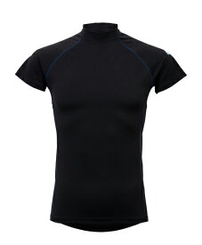 氷撃 フリーズテック FREEZE TECH 半袖 ローネック ブラック ひんやり 暑さ対策 暑さ対策グッズ 冷感シャツ 冷感ウエア 黒 冷感プリント 冷感 猛暑対策 熱中症対策 汗 アウトドア メッシュ 贈り物 パフォーマンスライン 猛暑対策展 リベルタ revft