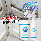 カビダッシュ お掃除セット 特濃ストロングジェル 500ml + 防カビプラス 300ml カビ ジェル 除菌剤 抗菌 お風呂 浴室 壁 タイル目地 シンク 結露 強力 除去 ゴムパッキン リベルタ