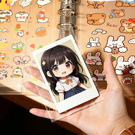 【ポイント5倍】シール帳 リフィル A7 シール台紙 40枚 透明 6穴 ミニ6 バインダー用 クリア 台紙 はがせ…