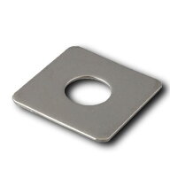 【10枚入り】ステンレス 角ワッシャー (特寸)dM6×17×1.0t 穴6.6+0.6 d内径×D外径×t厚み（サイズミリ）