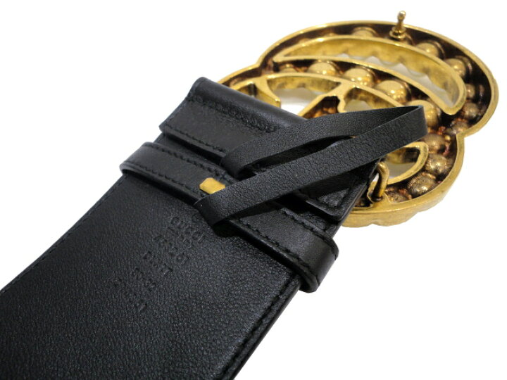 楽天市場】【新品同様品】GUCCI グッチ 453261 パール付き ダブルG 
