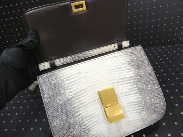 楽天市場】【中古】【極美品】CELINE セリーヌ クラシックボックス 
