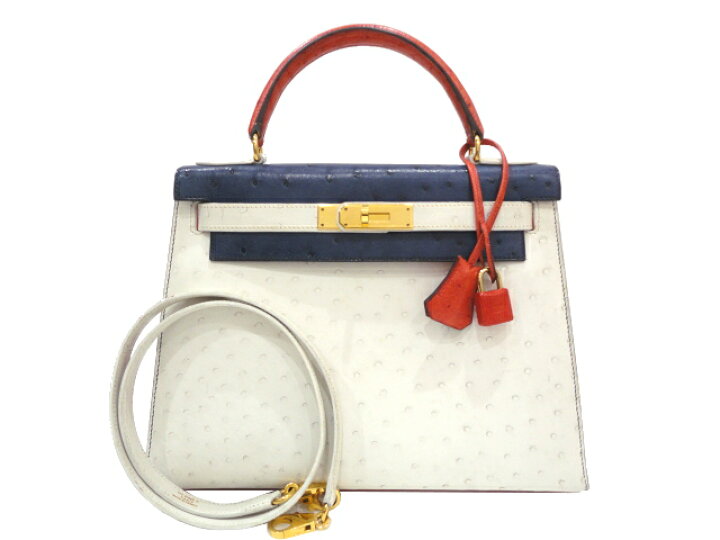 楽天市場】【美品】HERMES エルメス ケリー28 外縫い オーストリッチ 