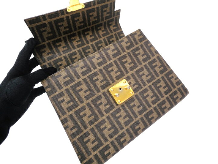 楽天市場】【美品】FENDI フェンディ ズッカ ケリー型 2WAYバッグ 