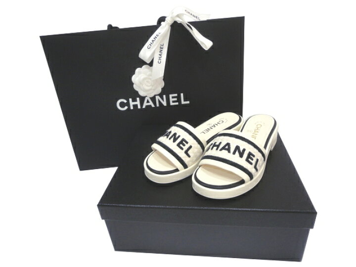 楽天市場】【新品】【未使用品】CHANEL シャネル G36557 ロゴ ミュール  