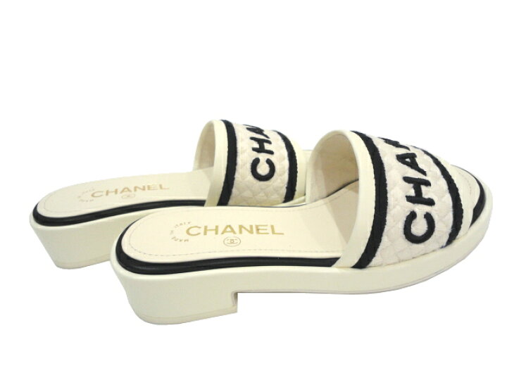 楽天市場】【新品】【未使用品】CHANEL シャネル G36557 ロゴ ミュール 