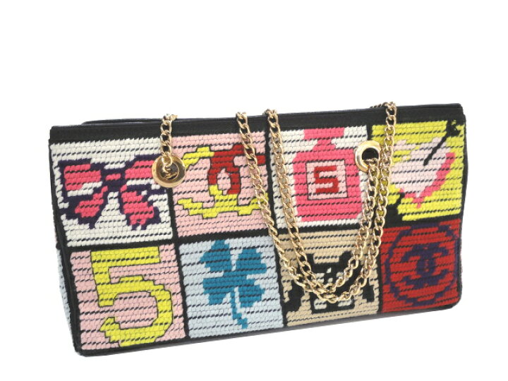 楽天市場】【美品】CHANEL シャネル アイコンモチーフ チェーン 
