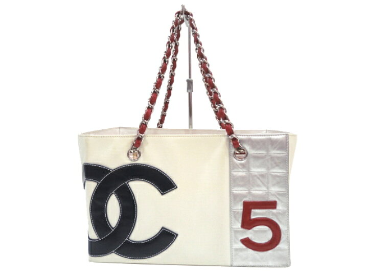 楽天市場】【美品】CHANEL シャネル ココマーク No.5 チェーントート  
