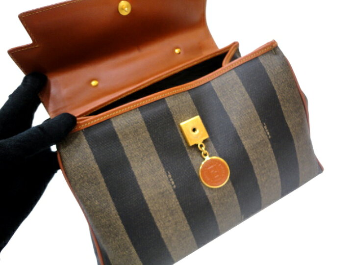 楽天市場】［PR］【美品】FENDI フェンディ ペカン ケリー型 2WAY 
