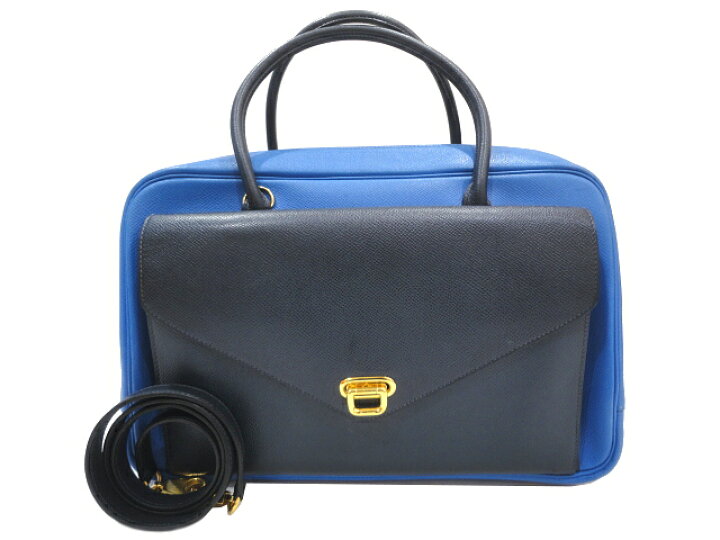 エルメス HERMES <br> アメリー □D刻印 SV金具 クシュベル ブルー  