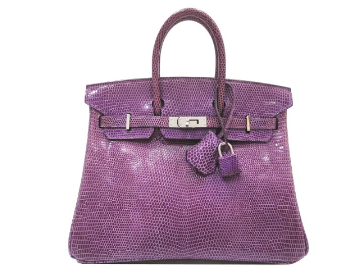 楽天市場】【美品】HERMES エルメス バーキン25 リザードリセ ヴィオレ 