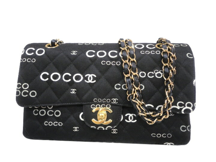 楽天市場】【新品同様品】CHANEL シャネル COCOプリント マトラッセ 25  