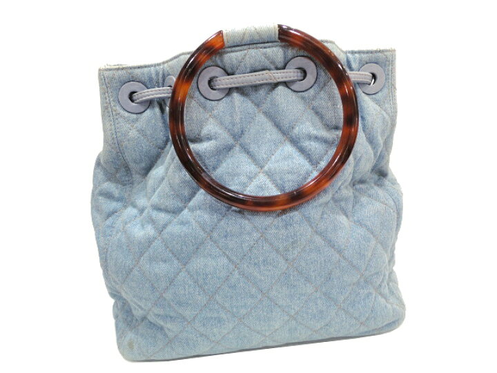 楽天市場】［PR］【美品】CHANEL シャネル マトラッセ べっ甲 巾着型 