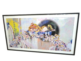 ［PR］【極美品】村上隆 「死を見つめる幸運の獅子の図」 A Picture Of Blessed Lion Who Stares At Death 本人サイン入り 絵画 額付き Takashi Murakami 中古 版画 洋画家 現代アート インテリア 雑貨 レディース 女性用 ブランド 希少 レア プレゼント ギフト
