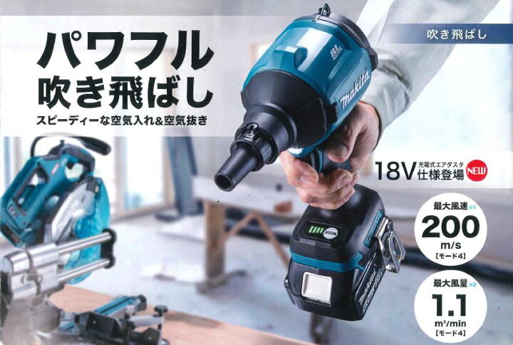 楽天市場】マキタ 18V 充電式エアダスター 本体のみ AS180DZ（ケース 