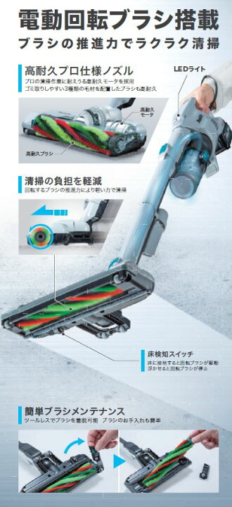 楽天市場】マキタ CL004GZW 40V充電式クリーナ 本体のみ 電動回転 