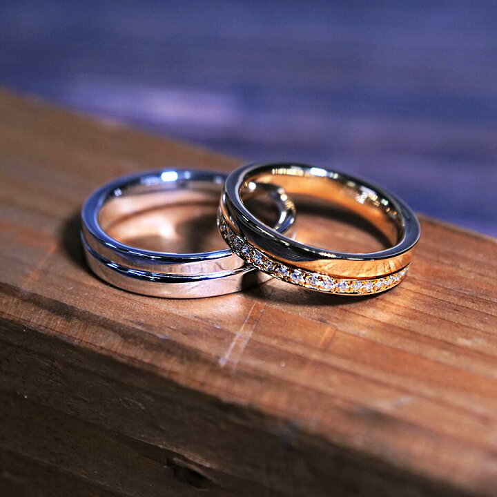 楽天市場】結婚指輪 プラチナ950 ダイヤモンド23ピース 2本セット ペア 