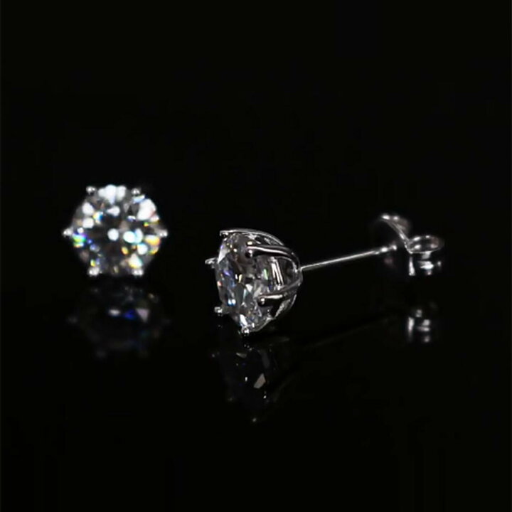 楽天市場】1.0ct 両耳用 ピアス (モアサナイト) シルバー ピアス 