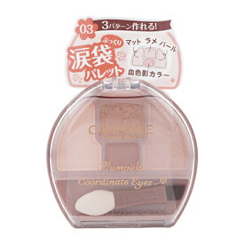 CANMAKE キャンメイク プランぷくコーデアイズ 03 ミルクティプランぷく マット ラメ パール 涙袋用アイシャドウパレット [ギフトラッピング対応]