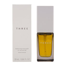 THREE スリー バランシング オーバーナイト オイルセラム SQ 28mL 美容液 保湿 ハリ 乾燥 オイル美容液 [ギフトラッピング対応]