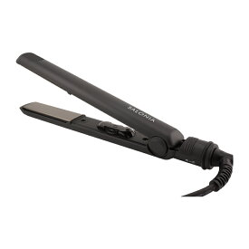 SALONIA サロニア ストレートヘアアイロン 24mm ブラック SL-004S マイナスイオン 専用耐熱ポーチ付き[ギフトラッピング対応]