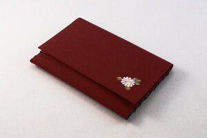 数珠袋 念珠袋 いちりん菊 えんじ 数珠入 念珠入 【クリックポスト配送のみ:送料無料】k06002