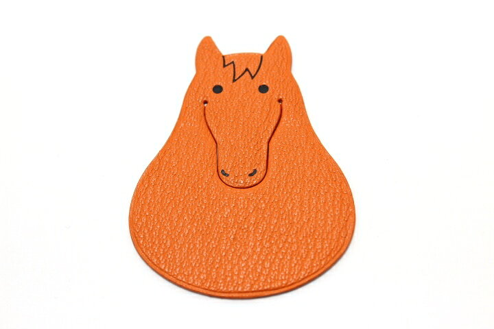 楽天市場】HERMES エルメス ピカブック ブックマーク 馬 レザー 