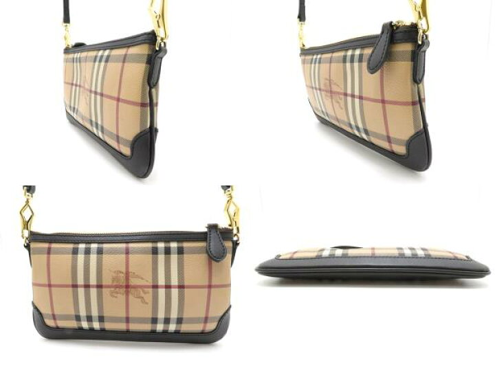 楽天市場】BURBERRY バーバリー ショルダーポーチ ベージュ/ブラック 