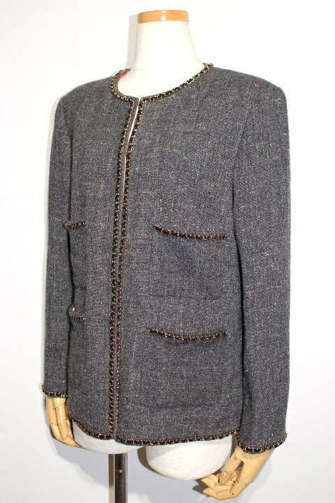 楽天市場】CHANEL シャネル ノーカラージャケット 19B P62100V45465  