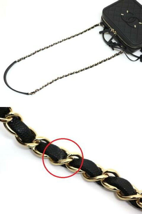楽天市場】CHANEL シャネル バッグ CCフィリグリー バニティバッグ 