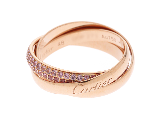 楽天市場】Cartier カルティエ トリニティ リング 指輪 B4093100 3連 