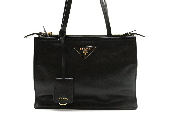 楽天市場】PRADA プラダ トートバッグ 1BG278 NERO ブラック GLACE 