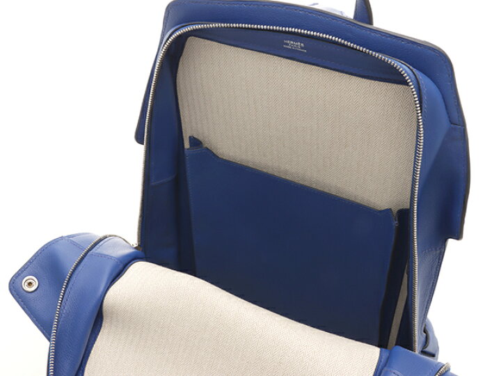 楽天市場】HERMES エルメス シティバッグ27 ブルーエレクトリック SV  