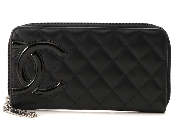 楽天市場】CHANEL シャネル カンボンライン ラウンドファスナー長財布 