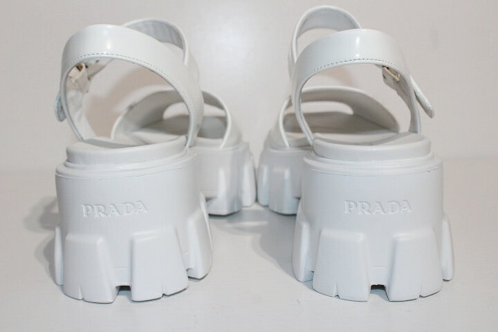 楽天市場】PRADA プラダ モノリス ブラッシュドレザー サンダル 