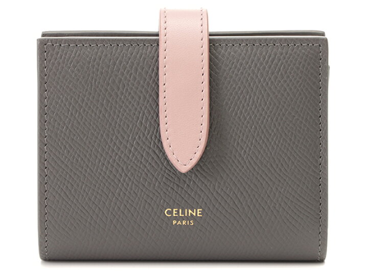 楽天市場】CELINE セリーヌ 2つ折り財布 スモール ストラップ 