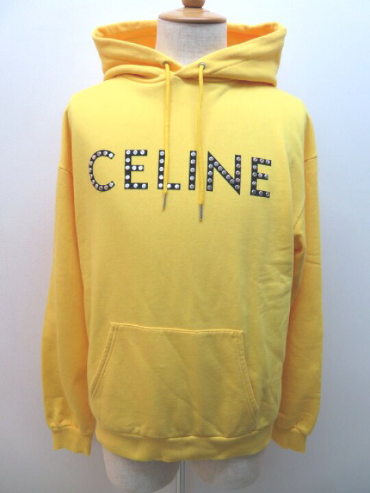 楽天市場】CELINE セリーヌ スタッズ付 ルーズ フーディ パーカー 