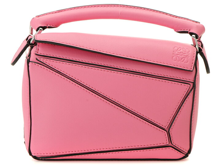 楽天市場】LOEWE ロエベ パズルバッグミニ カーフ ピンク 2Way 
