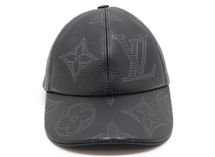 LOUIS VUITTON ルイヴィトン モノグラム レザーベースボールキャップ 