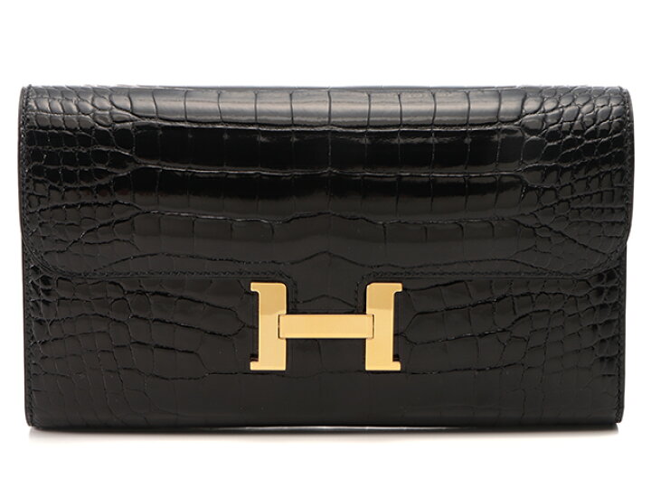 楽天市場】HERMES エルメス コンスタンスロング シャイニーブラック 