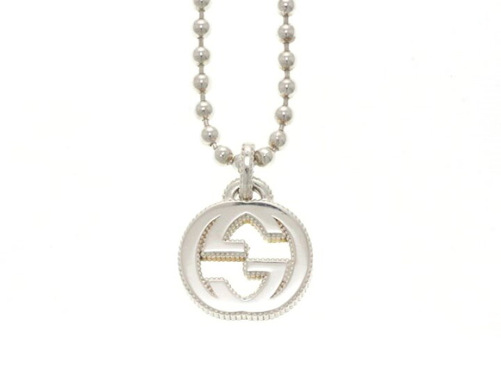 楽天市場】GUCCI グッチ ネックレス インターロッキングG ペンダント 