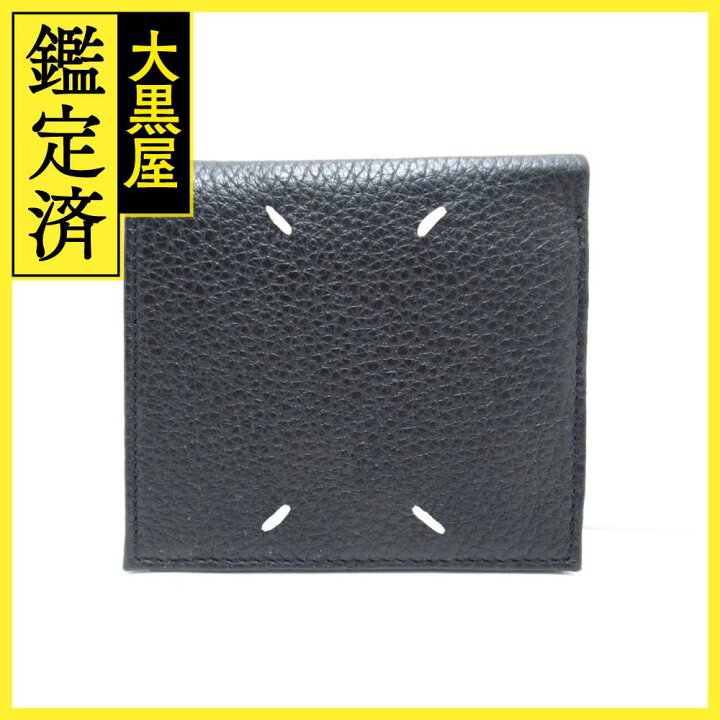 楽天市場】MAISON MARGIELA メゾン マルジェラ 二つ折り財布 ブラック  
