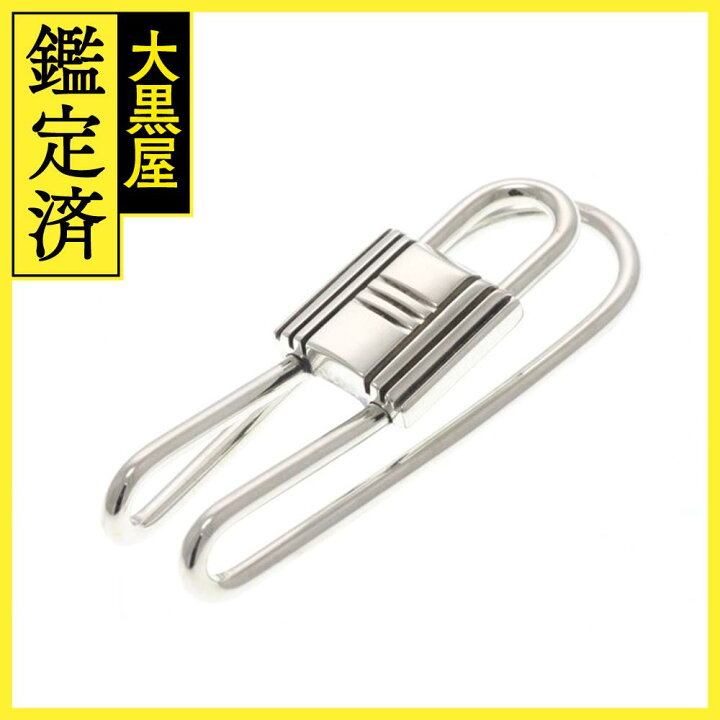 楽天市場】HERMES エルメス カデナ マネークリップ シルバー 18.1g  