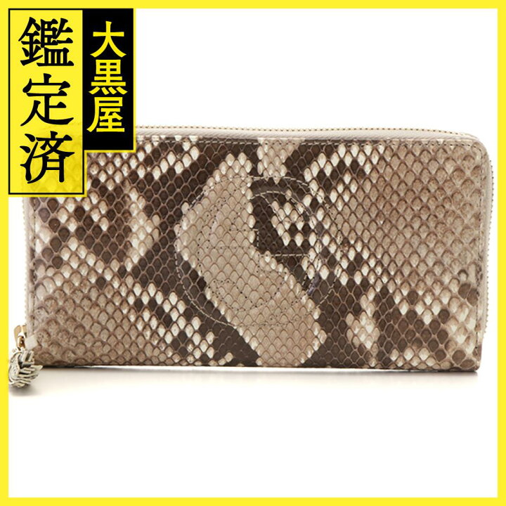 楽天市場】GUCCI グッチ ソーホーラウンド長財布 ベージュ/ブラウン  