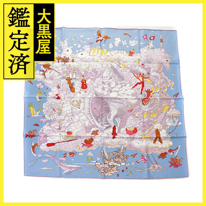 エルメス(HERMES)エルメス カレ90 私の雲 Sur Mon Nuage スカーフ 衣料 
