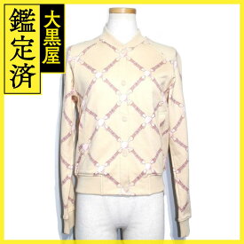 HERMES エルメス 衣類 ブルゾン ジャケット レディース34 ベージュ ピンク コットン グラン・トゥラララ 2E4207DK 【200】2147200451039 【中古】【大黒屋】