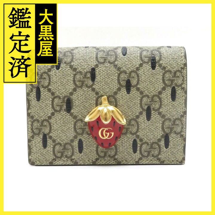 楽天市場】GUCCI グッチ ダブルGストロベリーカードケースウォレット 