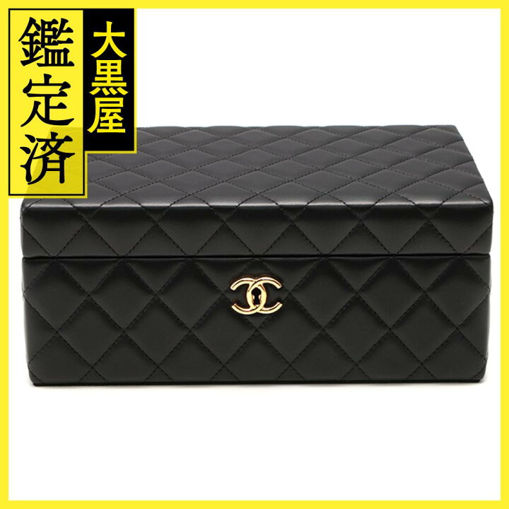 楽天市場】CHANEL シャネル マトラッセ ジュエリー ボックス 黒  